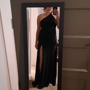 Windsor Small Black One-Shoulder Dress